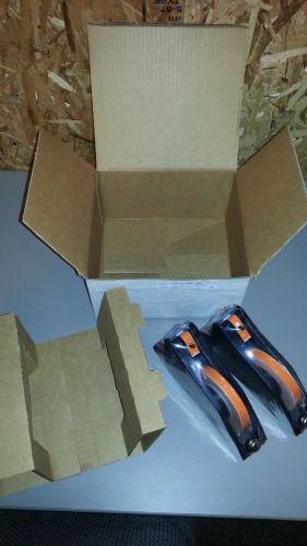 2 Pack NEW IN BOX .5&#034; x 90&#039; Black on Orange Label Supply Cartridge B580 64830