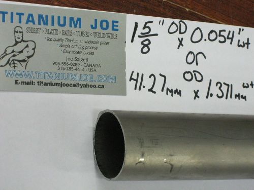 Titanium tubing  3al-2.5v  1.625&#034;od x 0.053&#034; wall x 84&#034; for sale