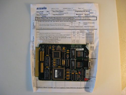 Axcelis System Interface PCB 54544, New w/Documentation