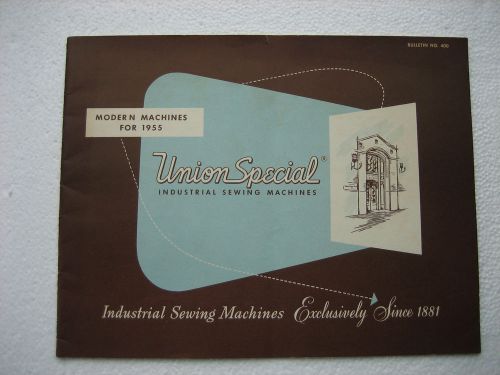 Union Special Machine Co Industrial Sewing Machines Catalog 1955