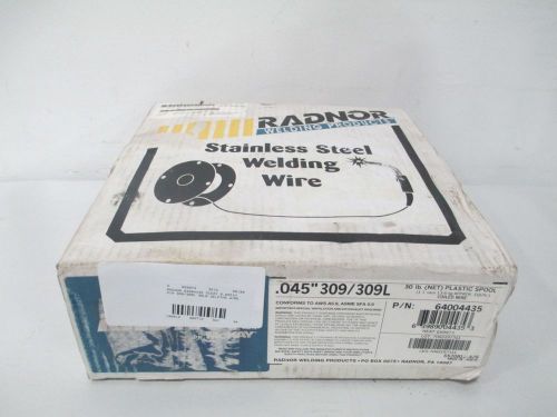 New radnor 64004435 mckay 0.045in dia 309/309l 30lb welding wire d260715 for sale
