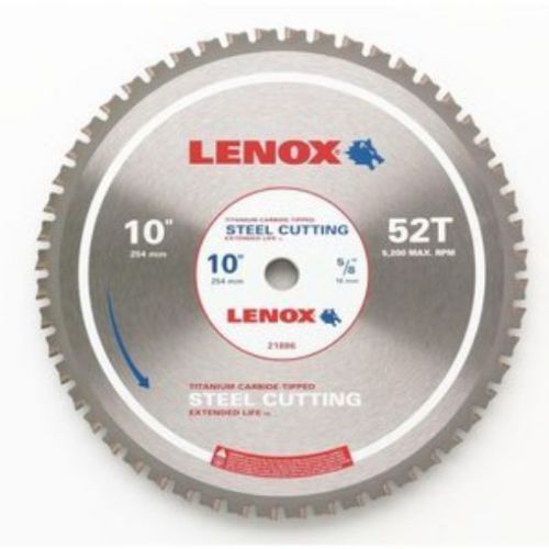 Lenox Tools 21886ST100052CT Metal Cutting Circular Saw Blade  10-Inch by 52 Teet
