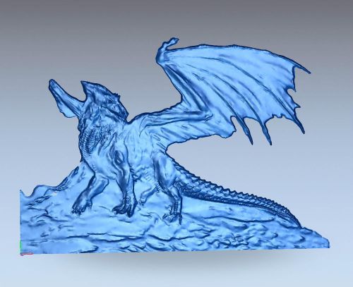 3d stl model for CNC Router mill - dragon at stoun