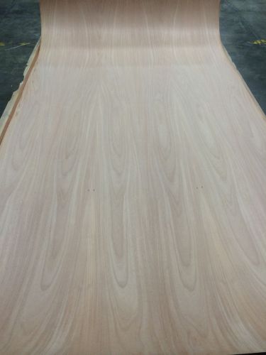 Wood veneer african mahogany 48x98 1pcs total 10mil paper glue backer &#034;exotic&#034; 5 for sale