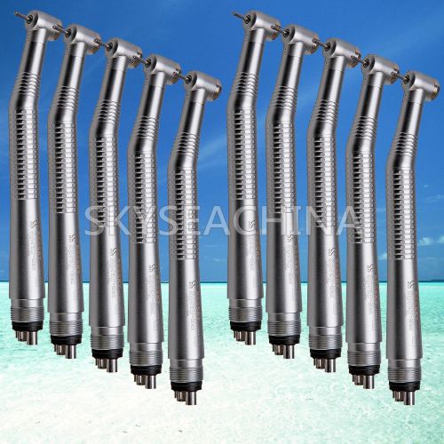 8pcs Dental High Speed Handpieces Push Button 4 Holes NSK Type TUR-1