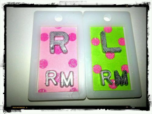 Xray markers green c6 and pink c5 pokadots custom 2 initials for sale