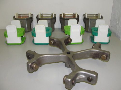 Beckman gh-3.7 centrifuge rotor w/(4) buckets &amp; (8) adapters for sale