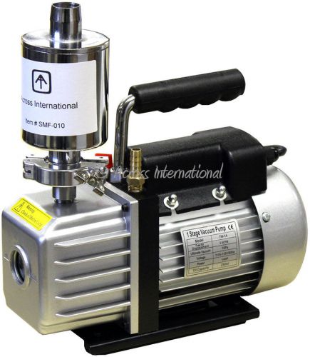 2.5 cfm compact vacuum pump with exhaust filter degassing chamber vacuum oven for sale