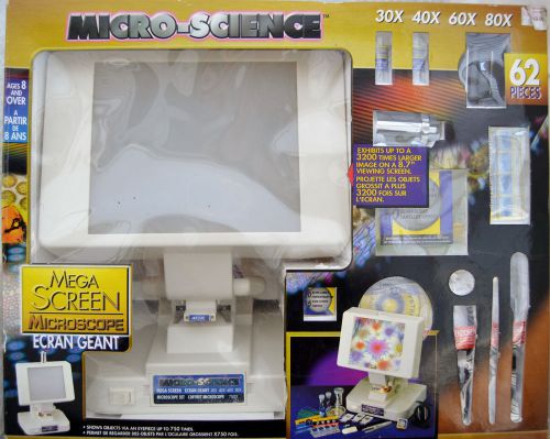 Micro-science mega screen microscope 62 pieces 1998 for sale