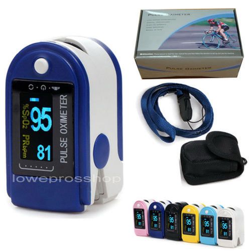 Oled finger pulse oximeter spo2 &amp; pr 6 colors 4 display contec cms50d  new for sale