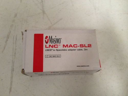 Masimo LNCS MAC SL2 LNCS TO SPACE LABS ADAPTER CABLE 3M REF 2336 w/original case