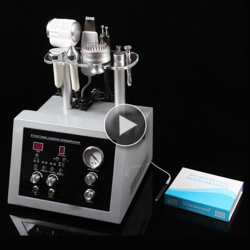 6in1 dermabrasion hot&amp;cold hammer photon ultrasound bio skin scrubber machine ce for sale
