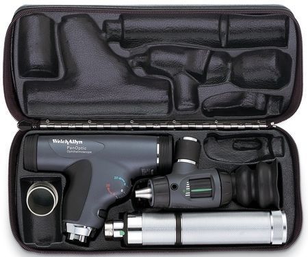 Welch allyn 97810-mc 3.5v panoptic ophthalmoscope macroview otoscope diagnostic for sale
