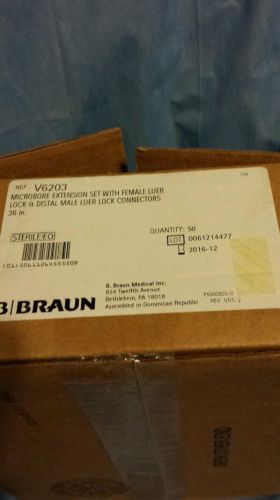 B.BRAUN MICROBORE EXTENSION SET REF V6203 EXP.2016-12