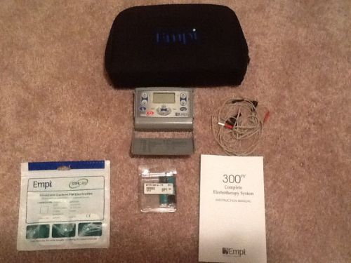 EMPI ELECTROTHERAPY 300PV  Unit, Case, Instructions, Pads &amp; Wires