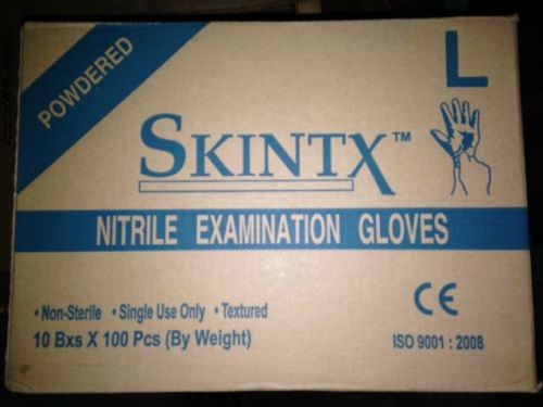 NITRILE Powdered Exam Gloves, Size Large, 1000 pcs