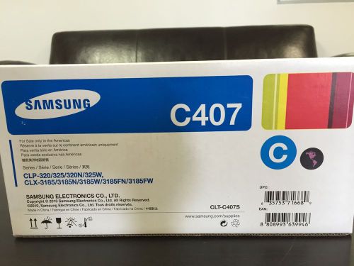 Samsung cyan toner cartridge  c407 for sale