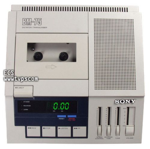 Sony bm-75 standard cassette desktop bare unit - pre-owned for sale
