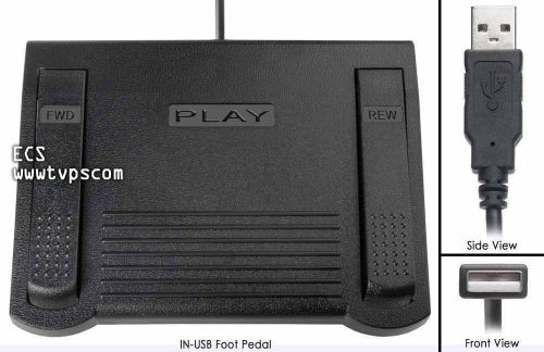 IN-USB-1 Infinity Series Computer Transcription Foot Pedal USB 1