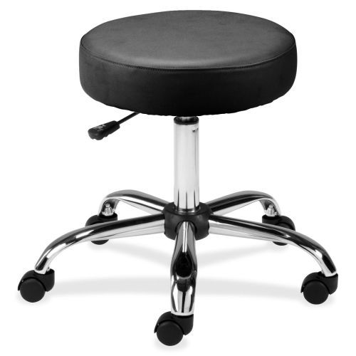 Lorell round stool - 250 lb load capacity - black for sale