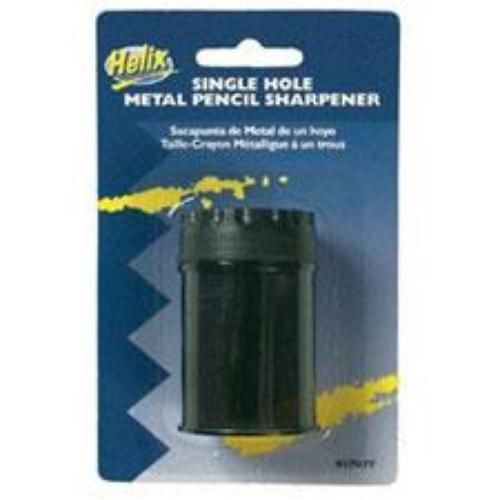 Helix Pencil Sharpener Single Hole Metal With Canister