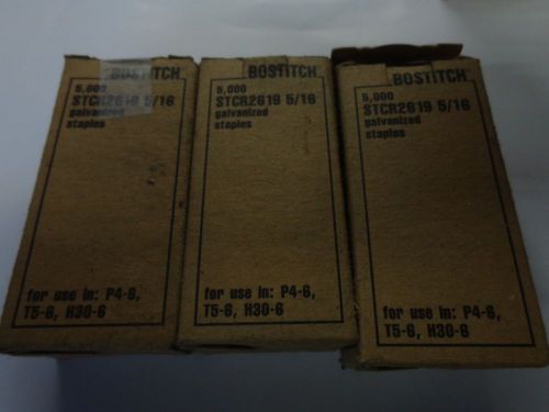 Bostitch STCR2619 5/16&#034; Galvanized Staples 3 boxes. Good Deal!!!!