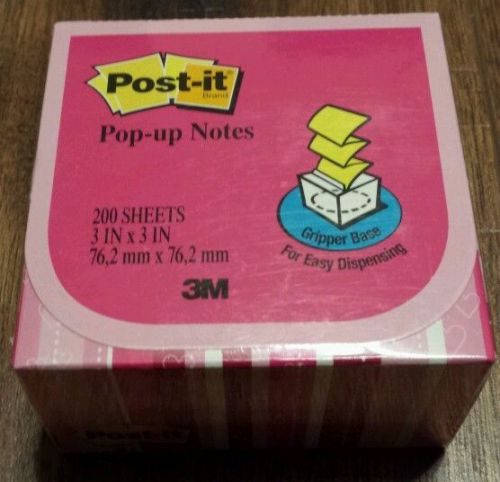 Post-it 3&#034; x 3&#034; Pop-up Notes with Desk Grip Dispenser 200 Sheets