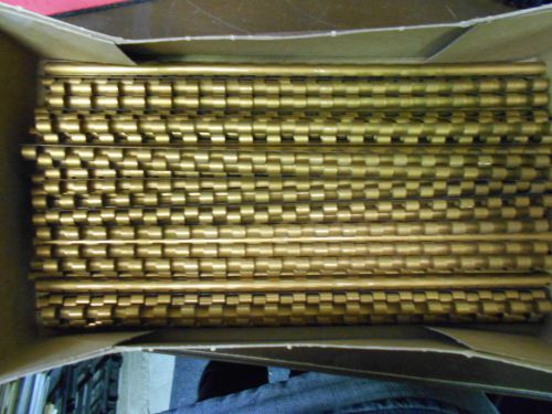 Cerlox Plastic Bindings, Gold 1/4 inch, 73 Pieces