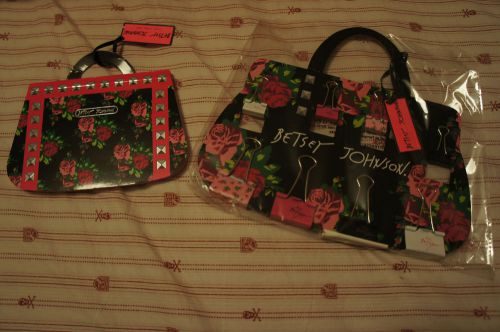 Betsey Johnson Binder Clips and Note Pad -NWT