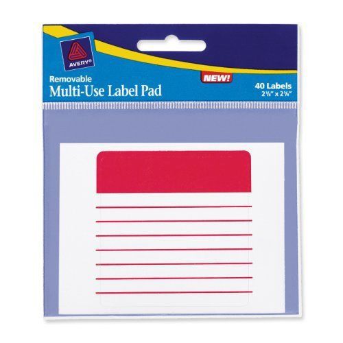 Avery multi-use assorted label - 2.63&#034; width x 2.63&#034; length - 40 / (ave45274) for sale