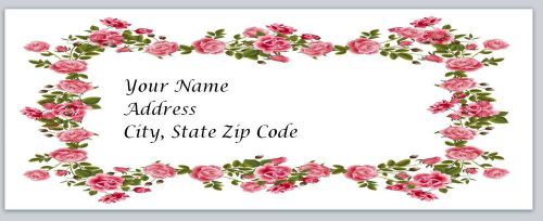 30 Roses Personalized Return Address Labels Buy 3 get 1 free (bo78)