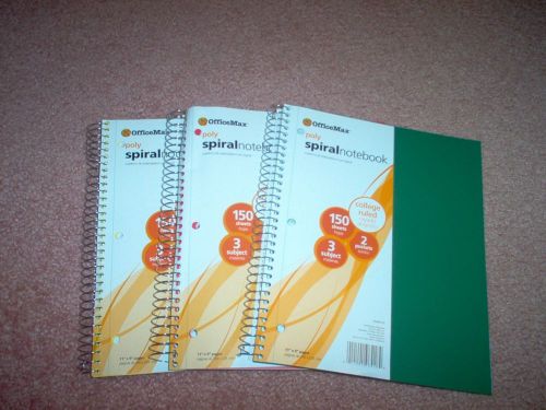3   3 SUBJECT NOTE BOOKS