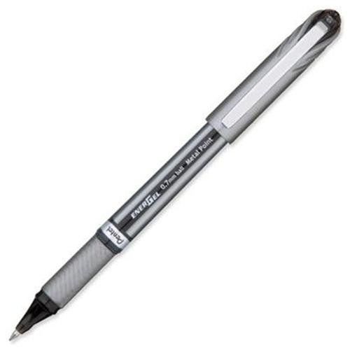 Pentel energel gel pen - medium pen point type - black ink - 1 each (bl27a) for sale