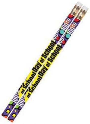100th Day Of School Motivational/Fun Pencils 12/Package