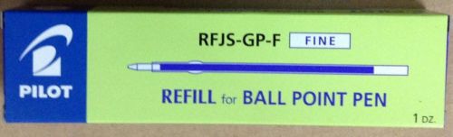 Pilot RFJS-GP-F Fine Refill for Ball Point Pen Blue 12 pcs / Box