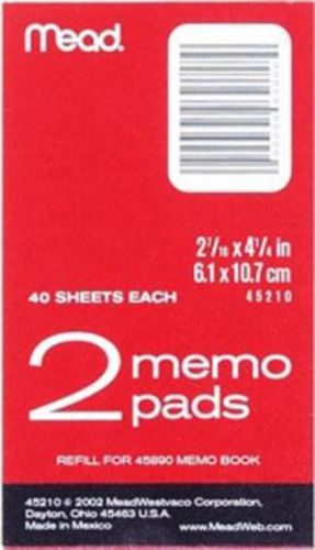 Mead Book Memo Refill 40 Count 2 Count 45890