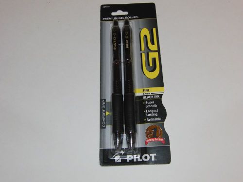 NEW PILOT G2 PREMIUM GEL ROLLER 0.7mm FINE BLACK INK COMFORT GRIP MODEL#31031