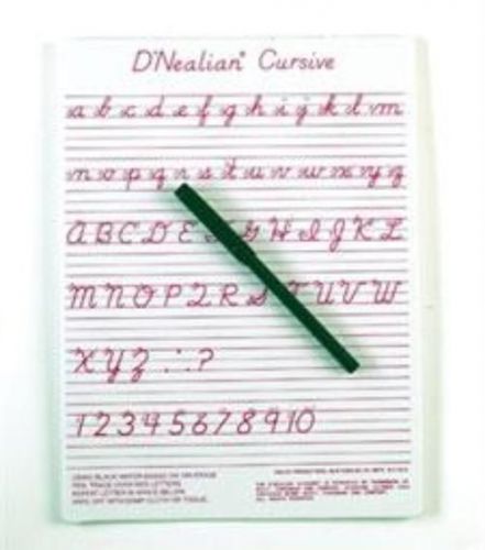 Ashley Productions Dnealian Cursive Write-On/Wipe-Off Board (9&#039;&#039; x 12&#039;&#039;)