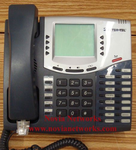 Inter-Tel Charcoal 550.7300 Phone Novia Networks (763) 208-6495