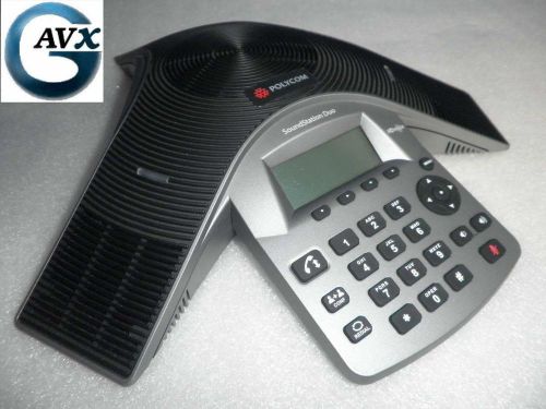 Polycom soundstation duo +90d wrnty in box, p/s, power injector mod &amp; all cables for sale