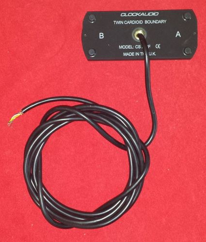 Clockaudio CS 2-RF Twin Cardioid Boundary Mic Microphone BOXED Used