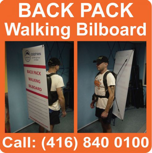 Trade Show Marketing Event BACKPACK Advertising Display Banner Stand + GRAPHICS