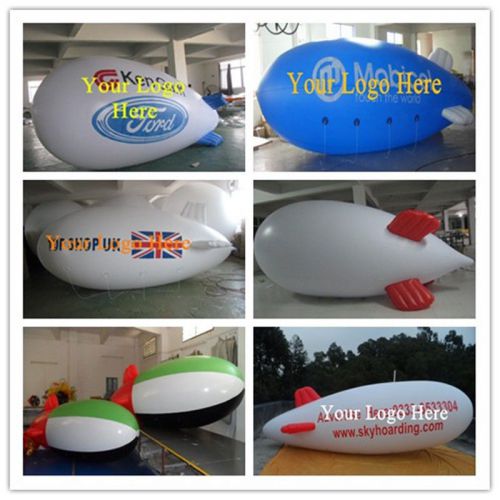 6M Inflatable Advertising Blimp /Flying Giant Helium Airplane w Your Logo