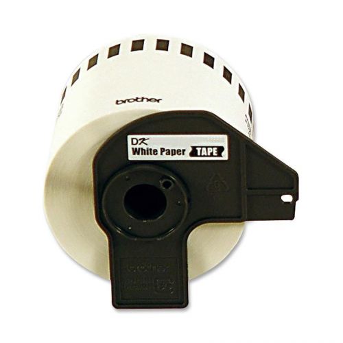Brother label tape 1.14 widthx50ft length 1 roll direct thermal white for sale