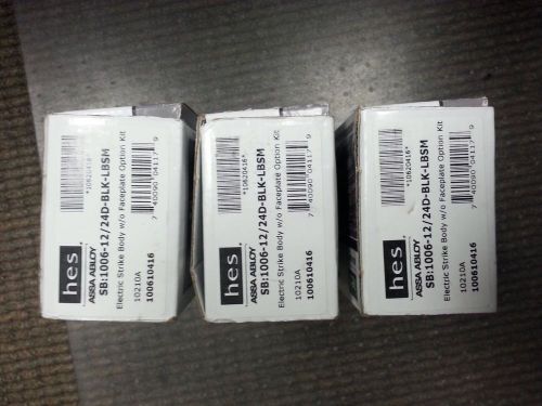 (3) HES Assa Abloy Electric Strike Body w/o Faceplate Option Kit