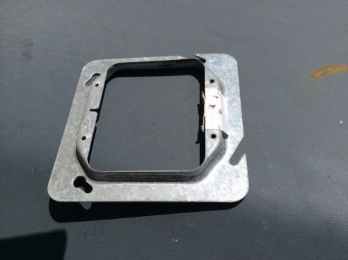Steel City 4&#034; Square 1/4&#034; Raised One Gang Device Ring - 6.3 cu.in.