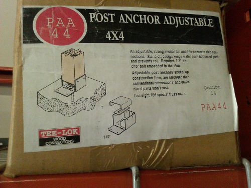 REPLACEMENT PAA44 NER487 FOR (1) Simpson Strong-Tie ABA44 Post Base 4 SIDE