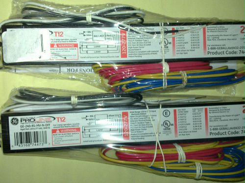 2 x new ge proline rapid start electronic ballast 1 or 2 fluorescent lamp f34t12 for sale