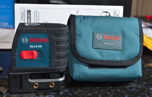 Bosch GLL2-40 Self-Level Cross Line Laser, Up To 30 Feet