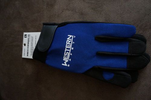 Mechanic western blue safety gloves